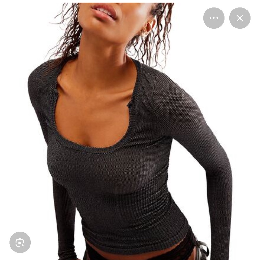 Free People Clean Slate Seamless Chocolate Brown XS/S Casual Basic NWT